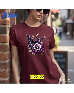 Женская Футболка, хлопок без выбора цвета