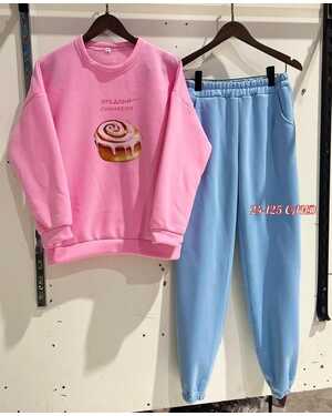 Женский Костюм Ткань тёплый флис с начёсом