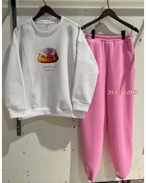 Женский Костюм Ткань тёплый флис с начёсом