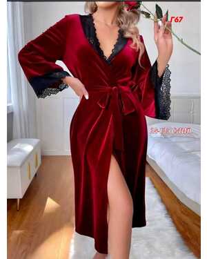 ЖЕНСКИЙ ХАЛАТ ТКАНЬ ВЕЛЮР