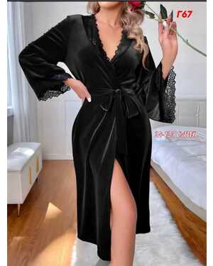 ЖЕНСКИЙ ХАЛАТ ТКАНЬ ВЕЛЮР