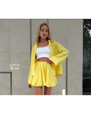 Женский костюм двойка Ткань х/б лён Размер s42-44 M44-46