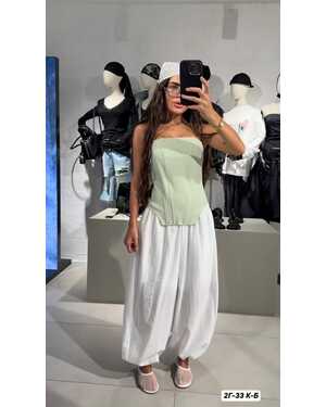 Женские Легкие льняные брюки в стиле Aladdin — свободный крой Размер 42-48 (One-size)