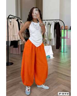 Женские Легкие льняные брюки в стиле Aladdin — свободный крой Размер 42-48 (One-size)