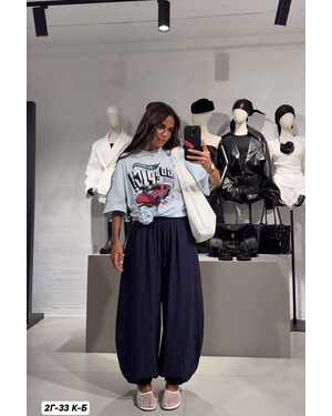 Женские Легкие льняные брюки в стиле Aladdin — свободный крой Размер 42-48 (One-size)