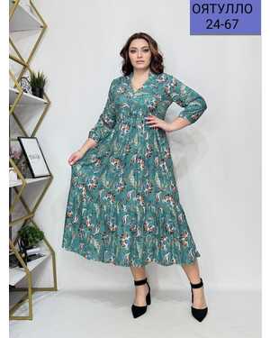 Женское платье ткань штапель Размер:L46/48 XL50/52 XXL.54/56