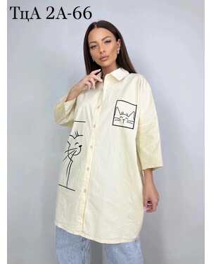 Женская рубашка Размер M/L(на 46-48-50) XL/2XL(на 52-54-56) в размер