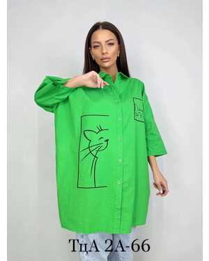 Женская рубашка Размер M/L(на 46-48-50) XL/2XL(на 52-54-56) в размер