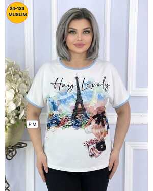 Женская Футболка Фабричный Китай Размер:L50-52 ХL54-56 2X58-60 3XL62-64