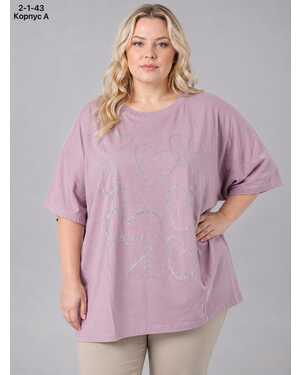 ЖЕНСКАЯ ФУТБОЛКА Размер: 60/64 (ЕДИНЫЙ) Материал: 95% COTTON, 5% POLYESTER