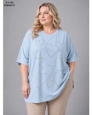 ЖЕНСКАЯ ФУТБОЛКА Размер: 60/64 (ЕДИНЫЙ) Материал: 95% COTTON, 5% POLYESTER