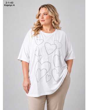 ЖЕНСКАЯ ФУТБОЛКА Размер: 60/64 (ЕДИНЫЙ) Материал: 95% COTTON, 5% POLYESTER