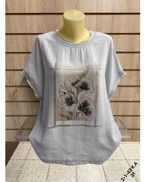 ЖЕНСКАЯ БЛУЗКА Размеры: XL(52) - 2XL(54) - 3XL(56) - 4XL(58) Материал: 95% COTTON, 5% ELASTANE