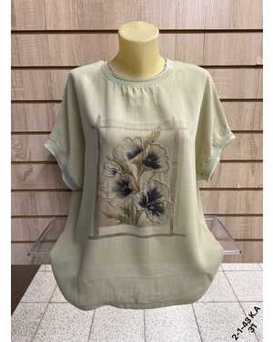 ЖЕНСКАЯ БЛУЗКА Размеры: XL(52) - 2XL(54) - 3XL(56) - 4XL(58) Материал: 95% COTTON, 5% ELASTANE