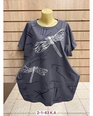ЖЕНСКАЯ ФУТБОЛКА Размер: 64/68 (ЕДИНЫЙ) Материал: 95% COTTON, 5% POLYESTER
