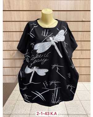 ЖЕНСКАЯ ФУТБОЛКА Размер: 64/68 (ЕДИНЫЙ) Материал: 95% COTTON, 5% POLYESTER
