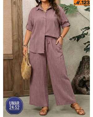 Женский Костюм двойка Фабричный качество Размеры: XL (50–52), 2XL (52–54), 3XL (54–56), 4XL (56–58). Ткань — лён с хлопком.