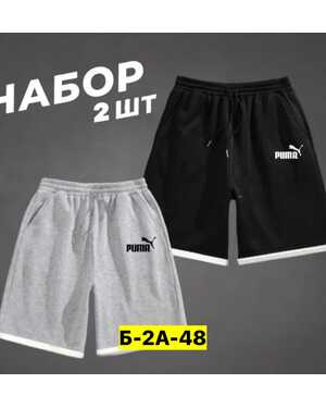 Шорты для мужчин, двунитка набор 2шт