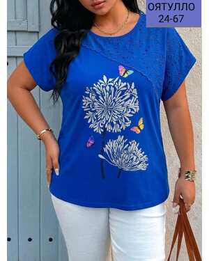 Женская футболка натуральный лён с хлопком