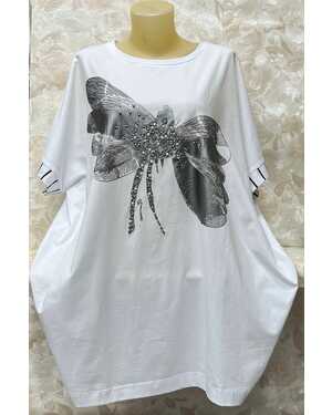 Женская футболка длина: 75-80 Cm состав: 95% cotton 5% spandex