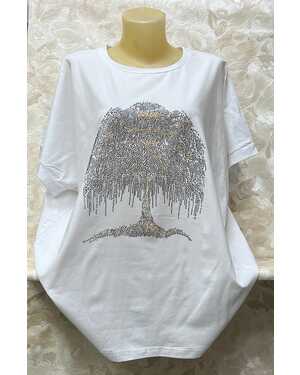 Женская футболка длина: 75-80 Cm состав: 95% cotton 5% spandex