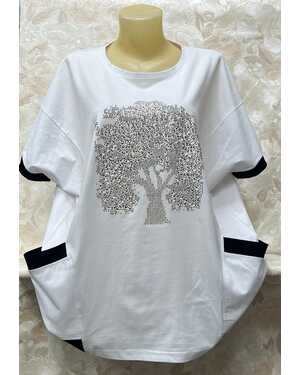 Женская футболка длина: 75-80 Cm состав: 95% cotton 5% spandex