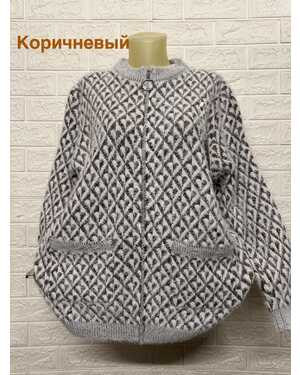 Женский кардиган Ткань: Травка Состав: 70% Хлопок ( Cotton ),20% Эластан, 10% Кашемир Размер: Единый 50-56
