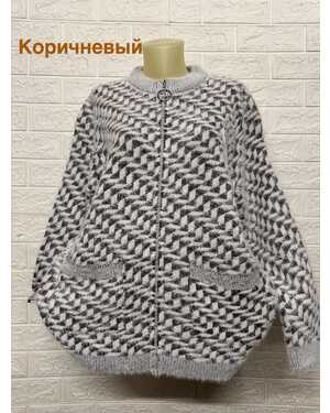 Женский кардиган Ткань: Травка Состав: 70% Хлопок ( Cotton ),20% Эластан, 10% Кашемир Размер: Единый 50-56