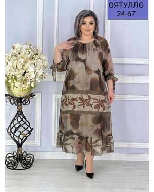 ЖЕНСКОЕ ПЛАТЬЕ РАЗМЕР XL50-52 2XL54-56 3XL58-60 Ткань – шифон с подкладкой