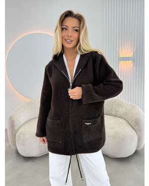 Женский Кардиган 66-67см Ткань: Альпака Состав ткань: 70% Хлопок (Cotton),25% Полиэстер, 5% Спандек Размер: Единый 46-48-50-52