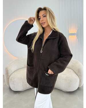 Женский Кардиган 66-67см Ткань: Альпака Состав ткань: 70% Хлопок (Cotton),25% Полиэстер, 5% Спандек Размер: Единый 46-48-50-52