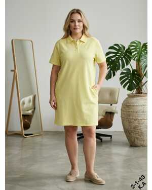 Платье, хлопок Раз: XL(52) - 2XL(54) - 3XL(56) - 4XL(58)