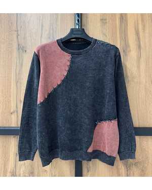 Женская кофточка Размер : Over size ( 48-56) Длина : 65-70см , грудь 104-124cm про-ль корея
