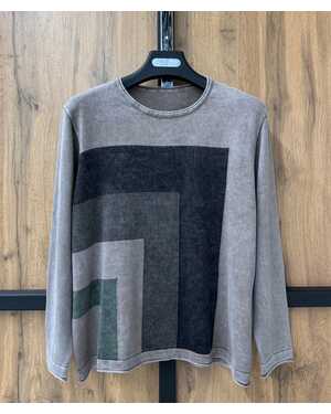 Женская кофточка Размер : Over size ( 48-56) Длина : 65-70см , грудь 104-124cm про-ль корея