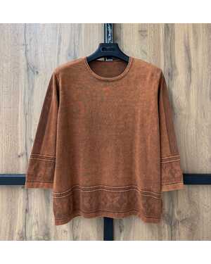Женская кофточка Размер : Over size ( 48-56) Длина : 65-70см , грудь 104-124cm про-ль корея