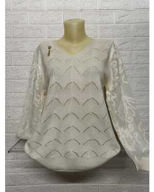 Кофта с люрексом Состав ткань: 45% Хлопок (Cotton); 35% Кашемир; 10% Ангора; 10% Эластан Размер Единый 44/50