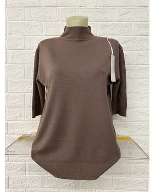 Женская Водолазка рукав 3/4 Состав ткань: 45% хлопок; 40% кашемир; 15% эластан
