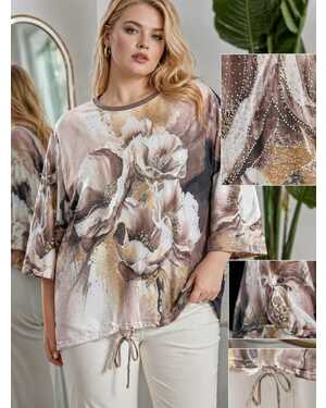 Кофта, хлопок Размер: XL(52) - 2XL(54) - 3XL(56) - 4XL(58)