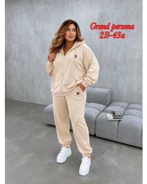 Женский велюровый костюм Размеры: 2XL(50-52) 3XL(54-56) 4XL(58-60) 5XL(62-64) в размер