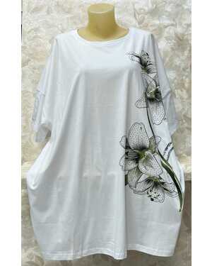 Женская футболка состав: 95% cotton 5% spandex длина: 70-75 Cm