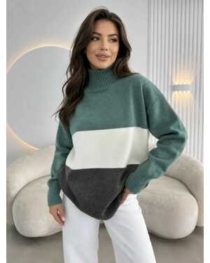 Женский свитер состав: 48% CASHMERE 29% WOOL 18% COTTON 5% ELASTANE