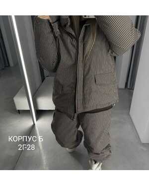 Женский костюм Штаны с нижним затяжками и курточка-оверсайз с капюшоном Размер : M42/44 L46/48