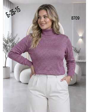 Женская Водолазка Ткань Шерсть и люрекс Состав: 40% cotton, 35%cashmere, 10%angora, 10%elastane Единый Размер на 52/60