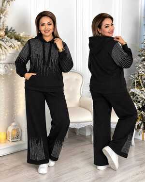 Женский костюм Ткань: Хлопок со стразами Фабричный Китай Размер: XL48-50 XXL52-54 3XL54-56