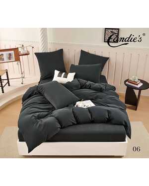 Комплект постельного белья Candies Barhat Ткань: Бархатный Сатин Простыня на резинке по кругу