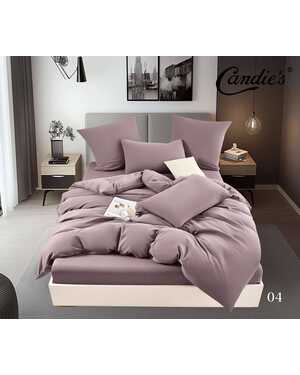Комплект постельного белья Candies Barhat Ткань: Бархатный Сатин Простыня на резинке по кругу