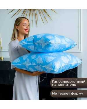 Подушка Искусственный Лебяжий Пух Ткань: Тик