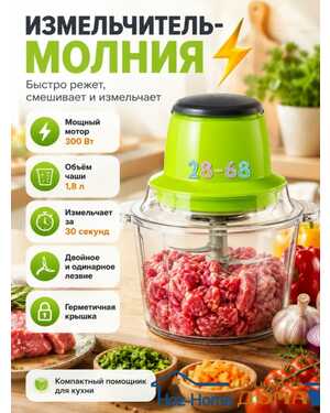 Измельчитель мощный для дома Молния.